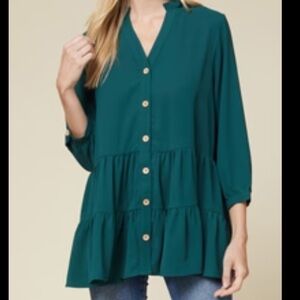 Green entro tunic